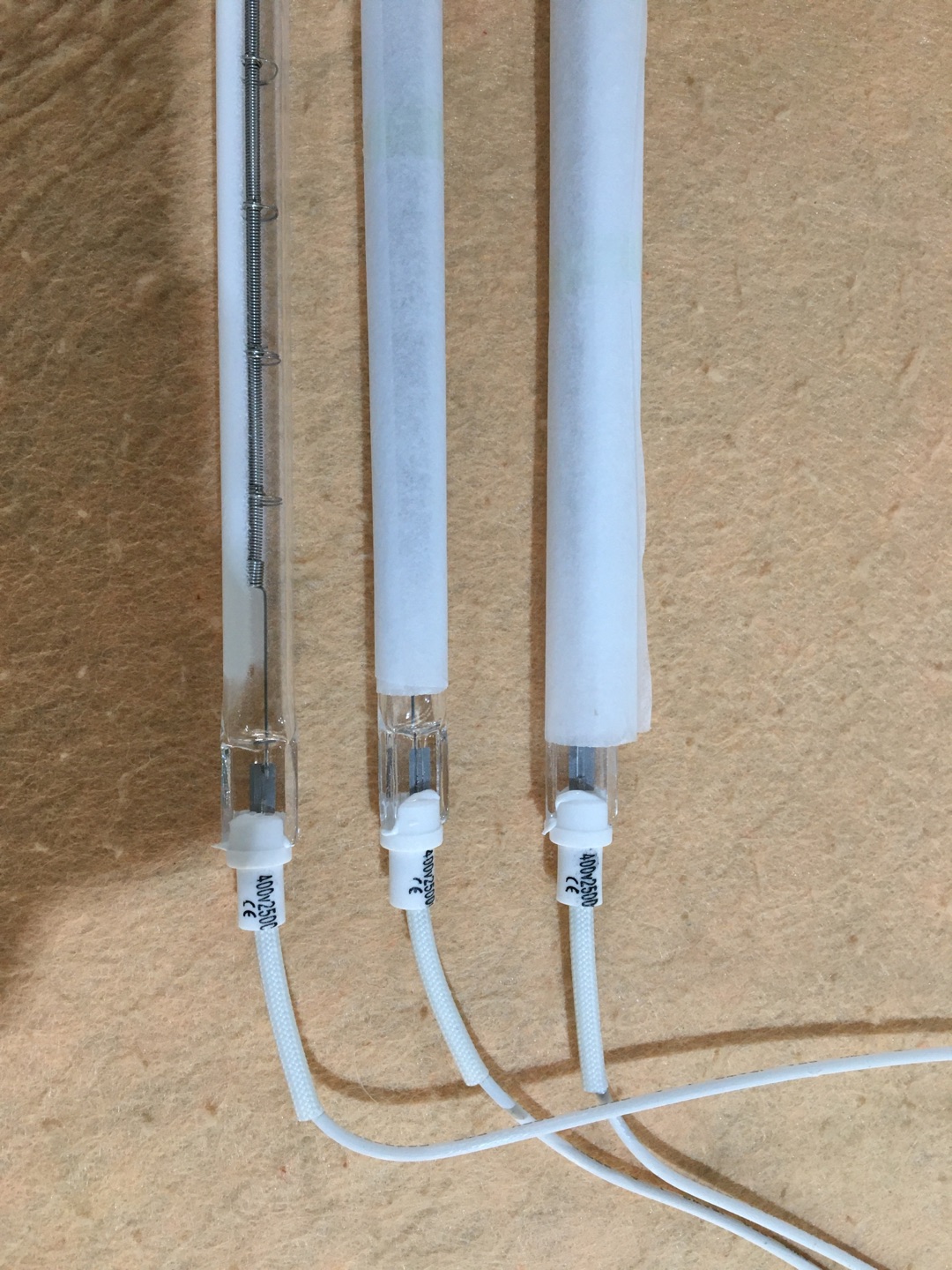 IR Heat Lamps 220v 2000w Shortwave Halogen Infrared  Lamps