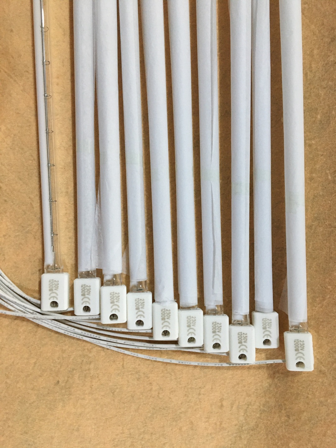 halogen tube for drying